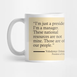 President of Ukraine's Wise Words Mug